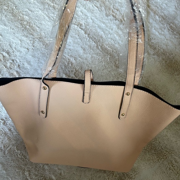 New Jessica Moore Peach Luxe Handbag Tote Purse - Picture 6 of 12
